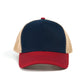 RANGELAB Vintage Mesh Trucker Hat – Red Brim Navy Front, Adjustable Snapback Breathable Outdoor Cap
