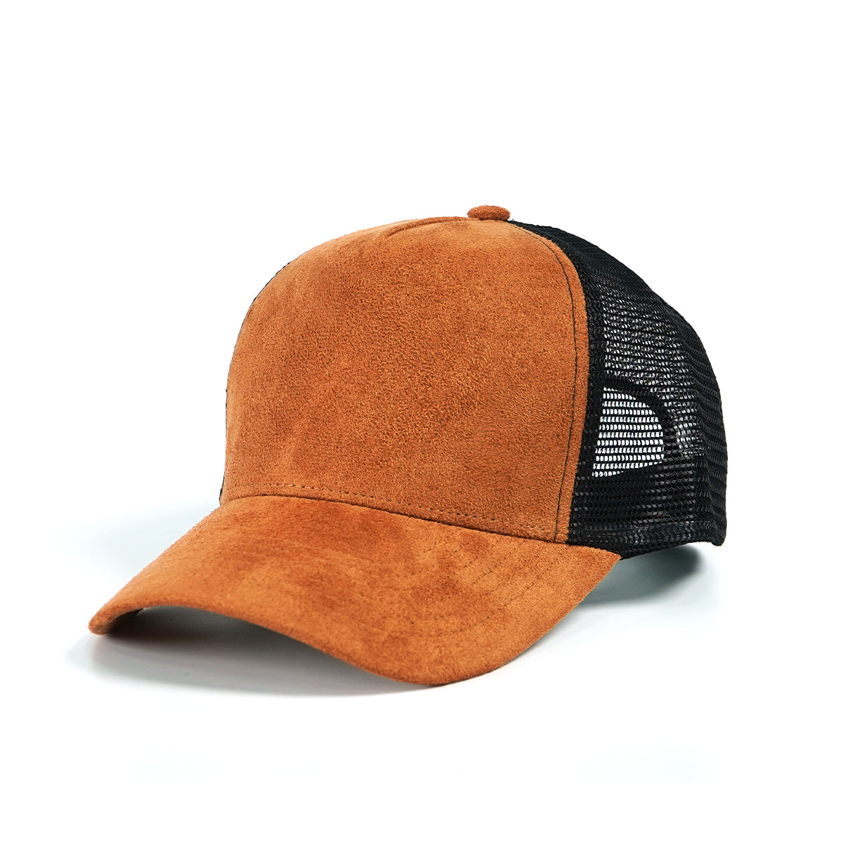 RANGELAB Faux Suede Trucker Hat with Mesh Back – Adjustable Snapback Baseball Cap for Men & Women