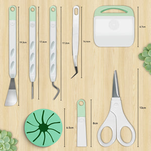 GIZMIX Vinyl Weeding Tool Set 6pcs – Precision Craft Tools for Cricut & Silhouette with Scrap Collector & Storage Bag