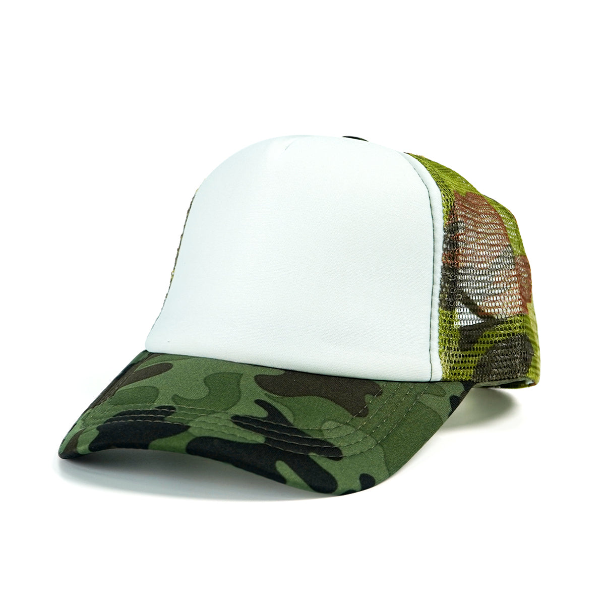 RANGELAB Camo Mesh Trucker Hat Blank Front Panel Adjustable Snapback Baseball Cap