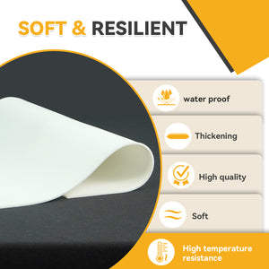 GIZMIX Heat Press Foam Cover Pads – High Temp Resistant 500°F, Soft & Resilient Thickening Silicone Foam for Sublimation, HTV, Shirts, Hats & Caps – Prevent Indentation & Improve Transfer Quality (Multiple Sizes)