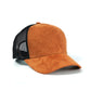 RANGELAB Faux Suede Trucker Hat with Mesh Back – Adjustable Snapback Baseball Cap for Men & Women