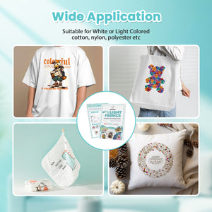 GIZMIX Inkjet Heat Transfer Paper for Light Fabrics – A4 Iron-On Printable Sheets
