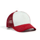 RANGELAB Red & White Trucker Hat with Mesh Back – Adjustable Snapback Baseball Cap for Men & Women