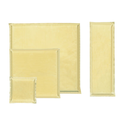 Juego de 4 almohadillas de transferencia con revestimiento de teflón para una presión uniforme, aptas para vinilo HTV/sublimación/termoadhesivo, resistentes al calor e impermeables para camisetas, sudaderas y bolsos. 