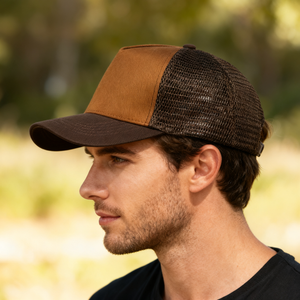 RANGELAB Outdoor Mesh Trucker Hat – Breathable Snapback Baseball Cap for Hiking, Camping & Everyday Wear