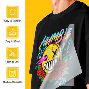 GIZMIX Premium DTF Transfer Film Roll – 13" / 17.7" / 24" × 328 ft, Double Matte PET, Hot/Cold Peel, Vivid Colors, Strong Adhesion & Washable for All Fabric Printing