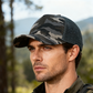 RANGELAB Grey Black Camo Trucker Hat Adjustable Mesh Baseball Cap for Men & Women, Breathable Outdoor Hiking Casual Cap